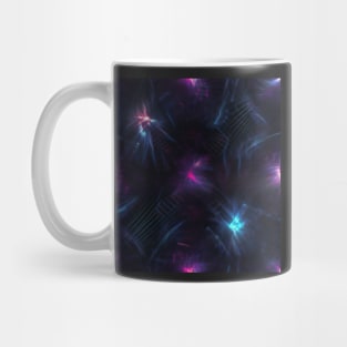 Neon Trippy EDM Festival Rave Pattern Mug